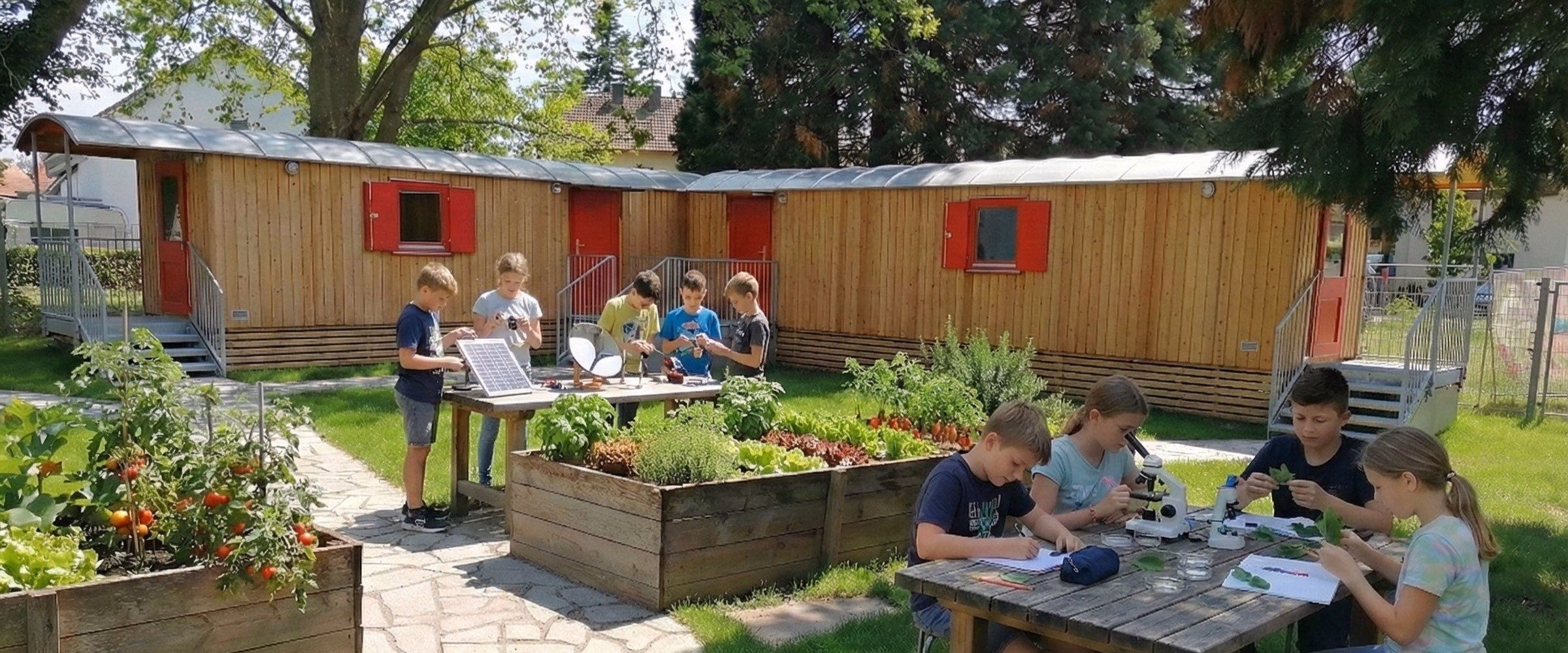 Schule im Grünen – Mobile Raumlösungen für moderne Pädagogik